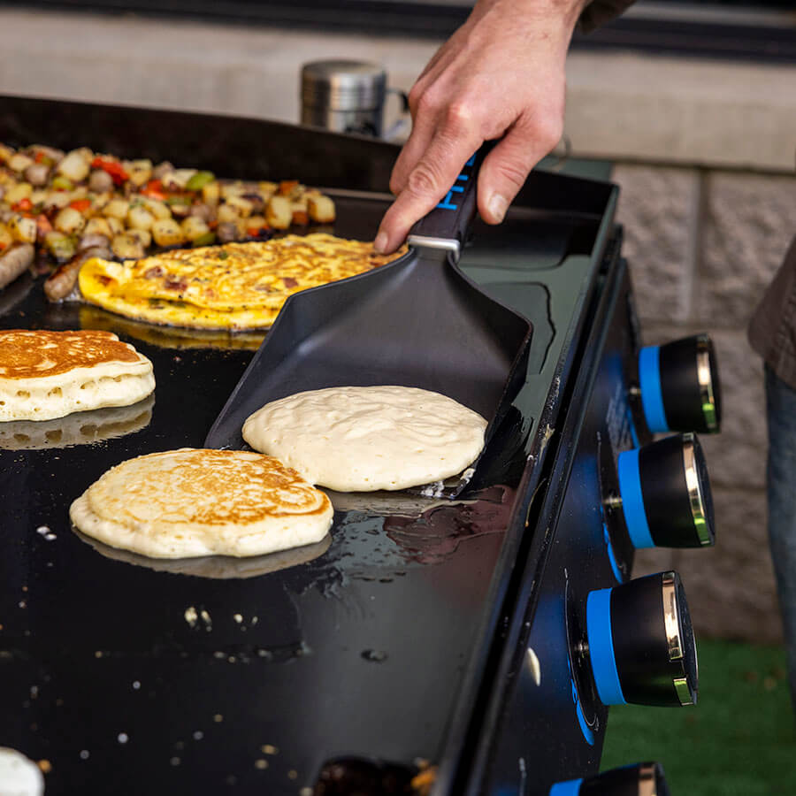 Ultimate Griddle grub shovel flipping pancakes